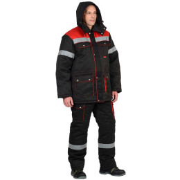 Костюм Сириус-Титан черный с красным