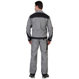 Куртка СИРИУС-Пекин серая с черным