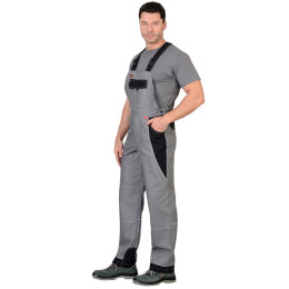 Полукомбинезон СИРИУС-Пекин серый с черным