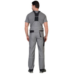 Полукомбинезон СИРИУС-Пекин серый с черным