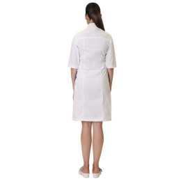 Халат СИРИУС-БАРБАРА женский белый с тёмно-синим