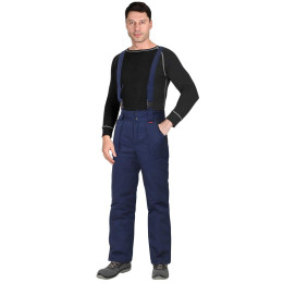 Костюм СИРИУС-ФАВОРИТ зимний: куртка, брюки т.синий со ср.серым