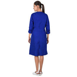 Халат СИРИУС-КОМФОРТ васильковый с белым