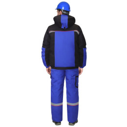 Костюм Стан зимний: куртка, п/к васильковый с черным и красным