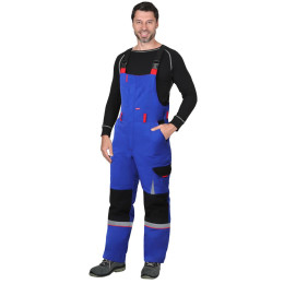 Костюм Стан зимний: куртка, п/к васильковый с черным и красным