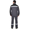 Костюм сварщика СИРИУС-ГЕРКУЛЕС летний, куртка, п/к т.серый с черным, СОП 50мм