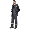 Костюм сварщика СИРИУС-ГЕРКУЛЕС летний, куртка, п/к т.серый с черным, СОП 50мм
