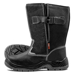 Сапоги утеплённые из натуральной кожи на ПУ подошве 3218М