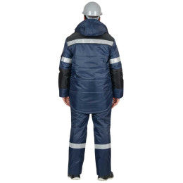 Костюм СИРИУС-БЕРКУТ куртка, п/к синий с чёрным и СОП 50 мм тк. Оксфорд