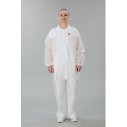 Костюм одноразовый (куртка на кнопках, брюки), пл. 25 г/м2