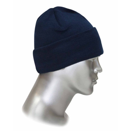 Шапка трикотажная синяя