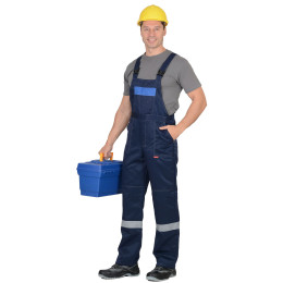 Костюм СИРИУС-ЛЕГИОНЕР куртка, п/к т.синий с васильковым СОП 50 мм