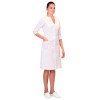 Халат СИРИУС-СТЕЛЛА женский белый с трикотажной вставкой
