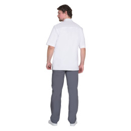 Костюм СИРИУС-АЛЕКС мужской белый с т.серым