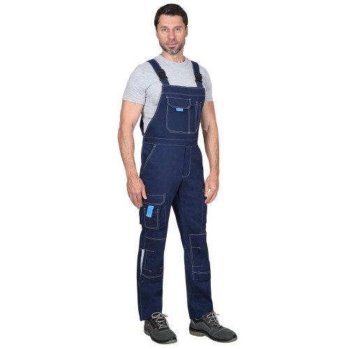 Полукомбинезон СИРИУС-ДЖЕТ синий с голубым тк. мех. стрейч с ВО