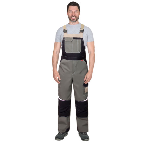 Полукомбинезон СИРИУС-КАСПИЙ оливковый с черным и песочным, СОП