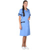 Халат СИРИУС-КЛАССИКА женский голубой с темно-синим