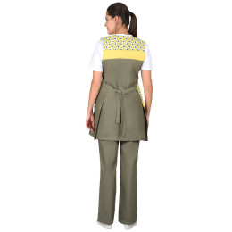 Комплект СИРИУС-ГАЛАТЕЯ женский оливковый с желтым