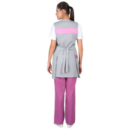 Комплект СИРИУС-ГАЛАТЕЯ женский серый с розовым