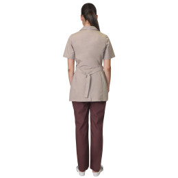 Костюм СИРИУС-ЛИРА женский бежевый с шоколадным